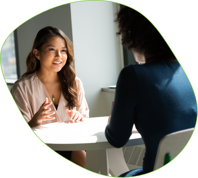 a woman working on our platform enriching her organization